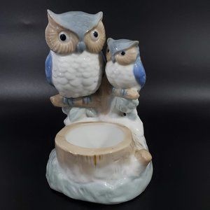 Colonial Candle Owls Candle Holder - Mom & Baby